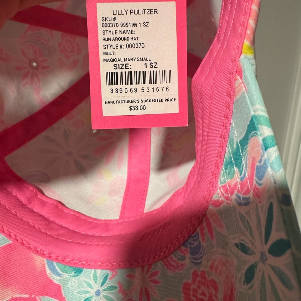 Lilly Pulitzer “Magical Mary” Run Around Hat NWT - Picture 3 of 4